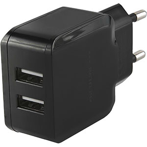 Заряд. устр. сетевое Red Line NC-2.4A 2 USB, 2,4A черный