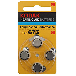 Батарейка KODAK ZA675 (для слуховых аппаратов)