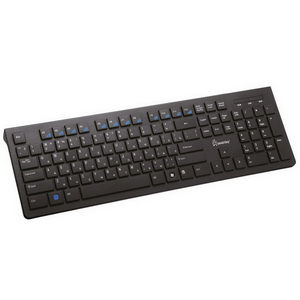 Клавиатура Smartbuy Slim 206 SBK-206US-K, 104 кл. + 12 доп. кл., USB черная