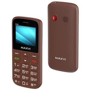 Телефон сотовый Maxvi B100 Brown