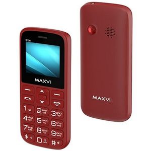 Телефон сотовый Maxvi B100 Wine red