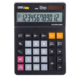 Калькулятор Deli EM01420 black 12-разр.