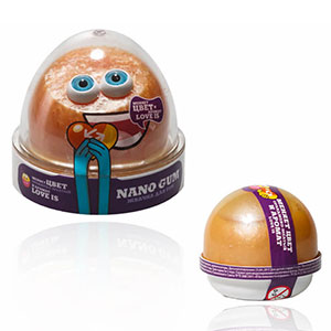 Жвачка для рук Nano gum оранжево-желтая с ароматом LOVE IS 50 г (NG2LI50)