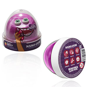 Жвачка для рук Nano gum сиренево-розовая 50 г (NG2SR50)