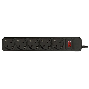 Фильтр сетевой CBR CSF 2500-1.8 black (5 розеток; 1,8 м, 10A)
