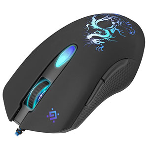 Мышь Defender Sky Dragon GM-090L black, игровая, 3200dpi, 6 кнопок, USB (52090)