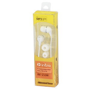 Наушники Intro RX-210W бел.