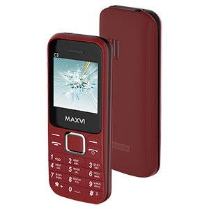 Телефон сотовый Maxvi C3 Red
