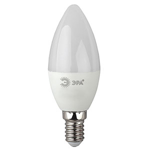 Лампа светодиодная ЭРА LED ЭКО B35-8w-827-E14 теплый свет