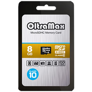 Карта памяти micro-SD OltraMax 8GB class 10