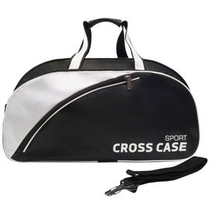 Сумка дорожная Cross Case CCS-1039-08 черно-белая (52х29х27 см)