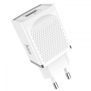 Заряд. устр. сетевое Hoco C42A QC3.0, 1 USB QuickCharge 3.0, белый