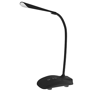Лампа настольная ЭРА NLED-428-3W-BK черная (220v + аккумулятор)