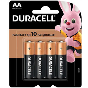 Батарейка DURACELL LR6, блистер 4шт.