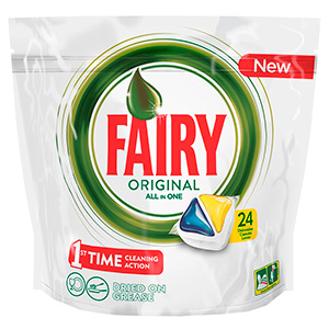 Капсулы для ПММ FAIRY All in 1 Лимон, 24шт