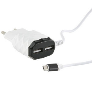 Заряд. устр. сетевое Red Line NC-2.1A 2 USB, 2,1A черный + кабель microUSB