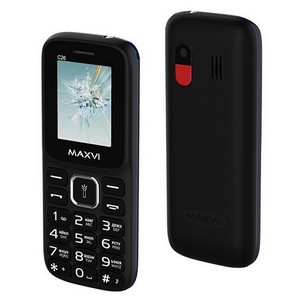 Телефон сотовый Maxvi C26 Black-blue