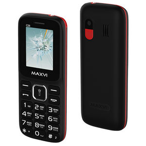 Телефон сотовый Maxvi C26 Black-red