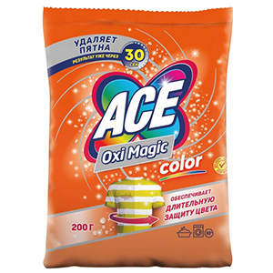 Пятновыводитель ACE Oxi Magic Color, порошок 200гр (8001480022546)