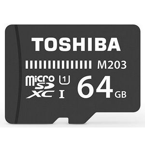 Карта памяти micro-SD Toshiba 64GB class 10 + адаптер
