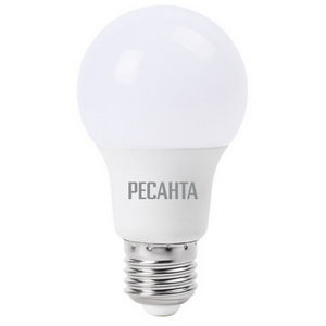 Лампа светодиодная Ресанта LED LL-R-A65-15W-230-3K-E27 теплый свет, груша