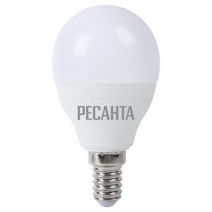 Лампа светодиодная Ресанта LED LL-R-G45-7W-230-4K-E14 нейтр. свет, шар