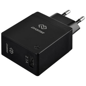 Заряд. устр. сетевое Digma DGWC-1U-2.1A-BK, 1 USB, 2,1A черный