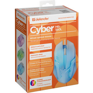 Мышь Defender Cyber MB-560L white, USB (52561)