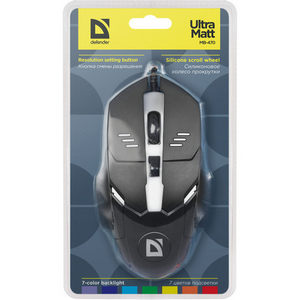 Мышь Defender Ultra Matt MB-470 B USB (52470)