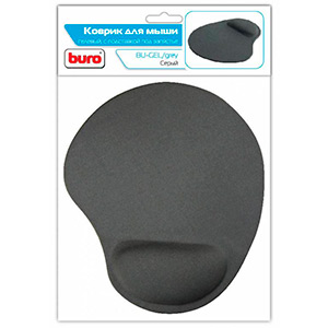 Коврик для мыши Buro BU-GEL серый
