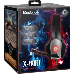 Гарнитура стерео Defender X-Skull чер. / сер.