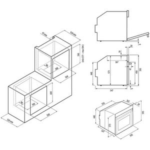 Электрический духовой шкаф Krona Magnete 60 BL