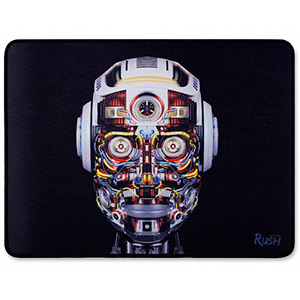 Коврик для мыши Smartbuy RUSH Robot M-size, 360х270х3мм,  для игровых мышей (SBMP-03G-RB)