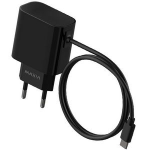 Заряд. устр. сетевое Maxvi CHL-240M, встр. / каб. micro-USB, 2.4A black