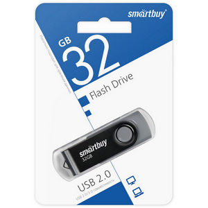 Накопитель Flash Smartbuy 32Gb Twist Black (SB032GB2TWK)