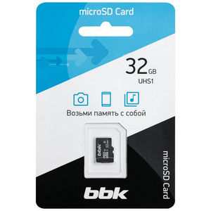 Карта памяти micro-SD BBK 032GHCU1C10 (032GSDHCU1C10) 32GB class 10