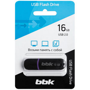 Накопитель Flash BBK 16GB JET black