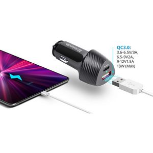 Зарядное устройство автомобильное Defender UCA-92 USB QC3.0, Type-C / PD3, 48W 83851