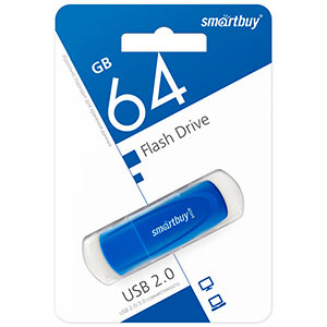 Накопитель Flash Smartbuy 64Gb Scout Blue (SB064GB2SCB)