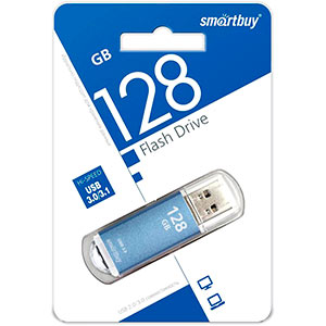 Накопитель Flash Smartbuy 128Gb V-Cut Blue (SB128GBVC-B3)