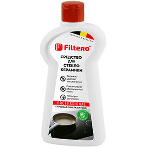 Средство для чистки Filtero 212 для стеклокерамики (с силиконом) 225 мл