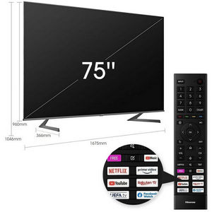 Телевизор Hisense ЖК 75A7GQ QLED (4K) Smart VIDAA (Китай)