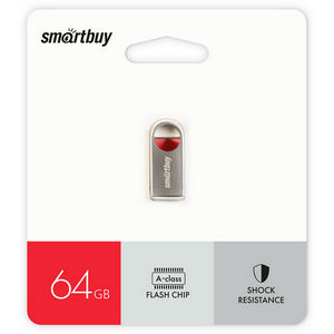 Накопитель Flash Smartbuy 64Gb MC8 Metal Red (SB064GBMC8)