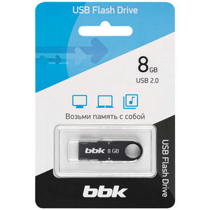Накопитель Flash BBK 8GB SHUTTLE black