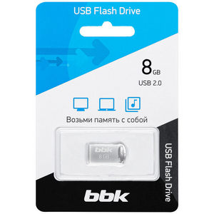 Накопитель Flash BBK 8GB TG105 metallic