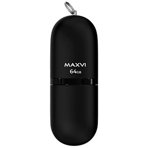 Накопитель Flash Maxvi 64GB FD64GBUSB20C10SF black USB 2.0