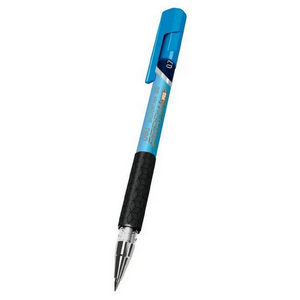 Ручка шариковая Deli Arrow EQ10-BL d=0,7мм резин. манжета, чернила син. (синий мет. / синий)