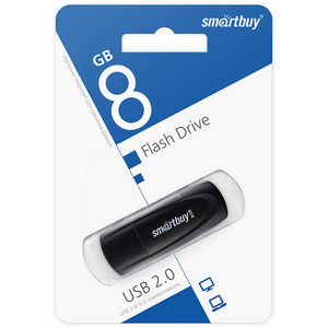 Накопитель Flash Smartbuy 8Gb Scout Black (SB008GB2SCK)