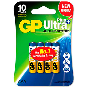 Батарейка GP LR03 Ultra Plus, блистер 4шт.