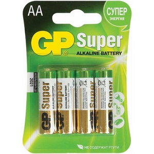 Батарейка GP LR6 Super Alkaline, блистер 4шт.